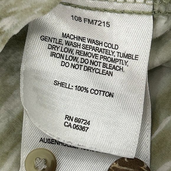 Columbia Shirt Men M Multicolor Fish Short Sleeve Pocket Button Up River Lodge - Picture 5 of 10